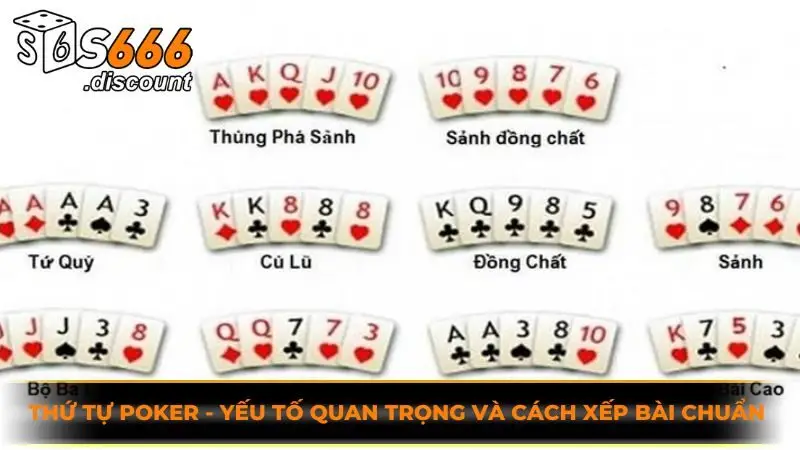 thứ tự poker